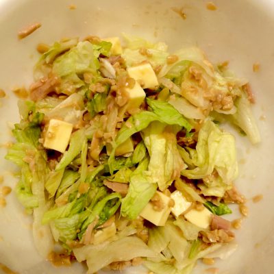 納豆サラダで健康に♪