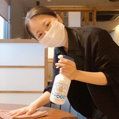 コロナ対策実施中