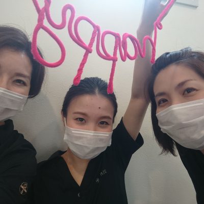 感染予防対策実施中です