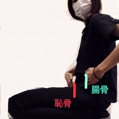 骨盤をたたせる