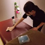 感染予防対策実施中