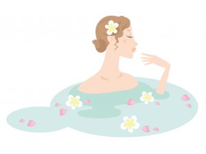 花のお風呂