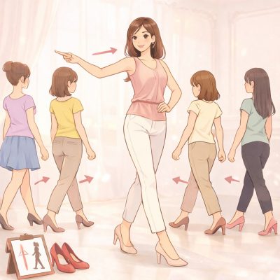 後ろ姿意識してますか!?ウォーキングレッスン開催中